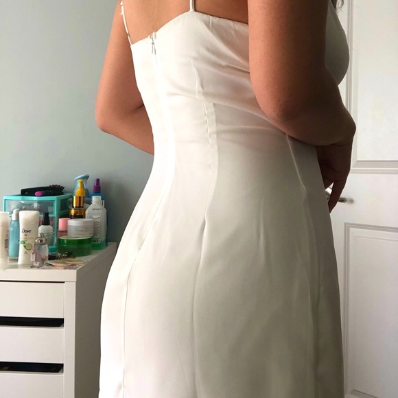 Positano Chiffon Tie Dress in Ivory - Picture 3 of 5